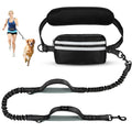 Hands-Free Retractable Bungee Dog Leash — Waist Belt