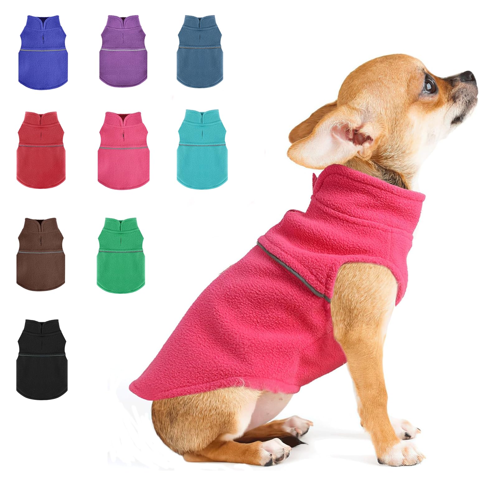 Fleece Dog Sweater Vest — Warm Pullover