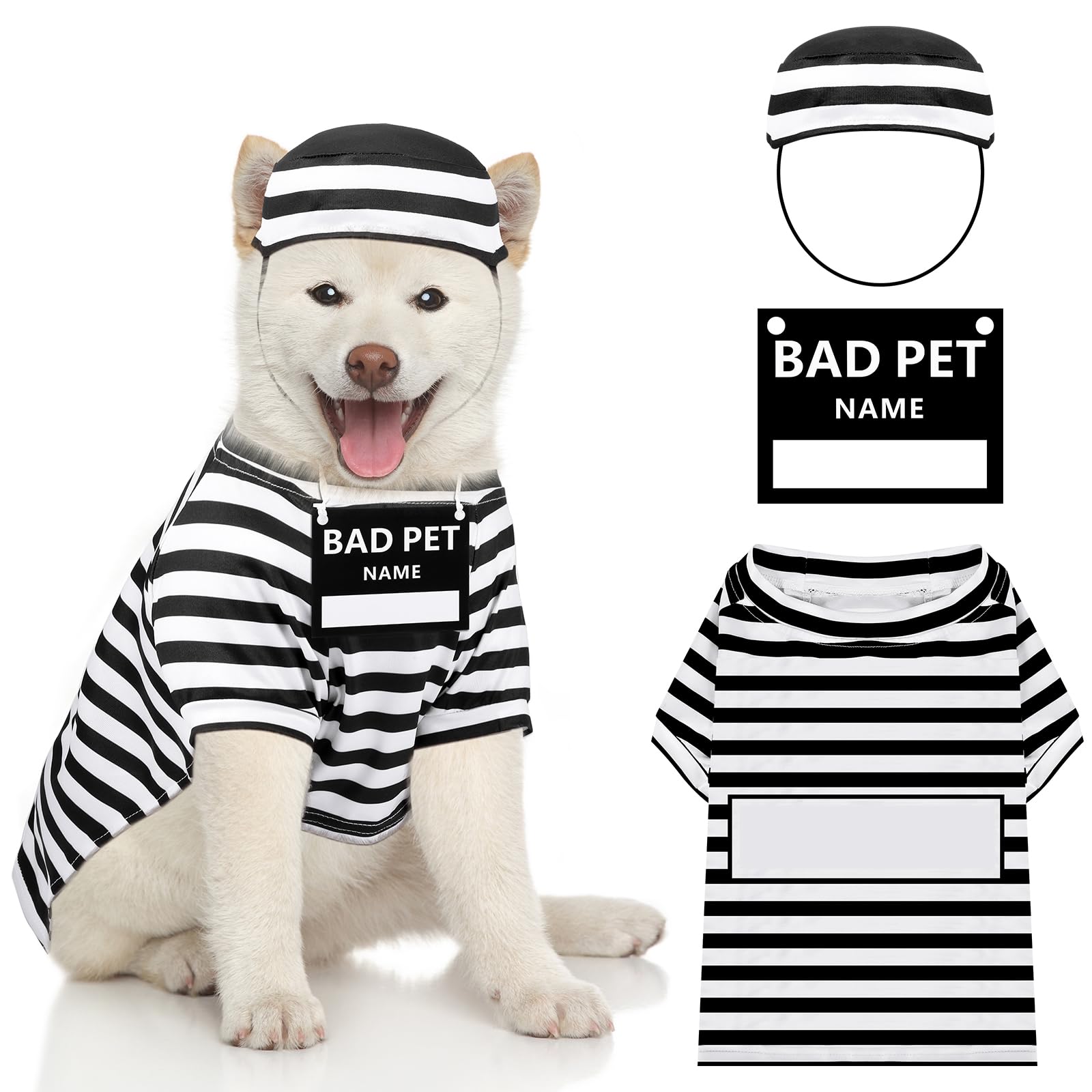 Funny Prisoner Dog Halloween Costume
