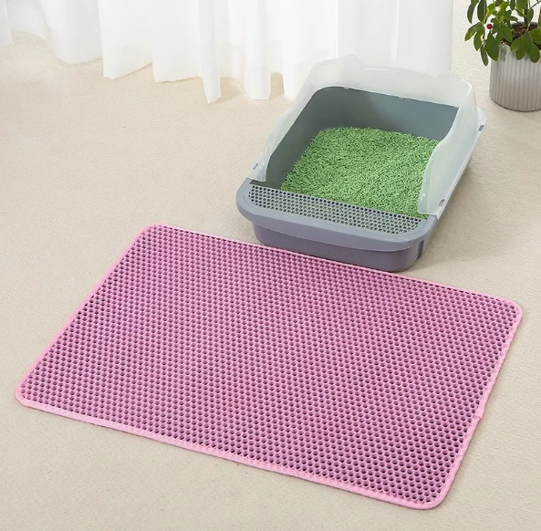 EVA Anti-Splash Cat Litter Mat — Honeycomb Litter Trapper