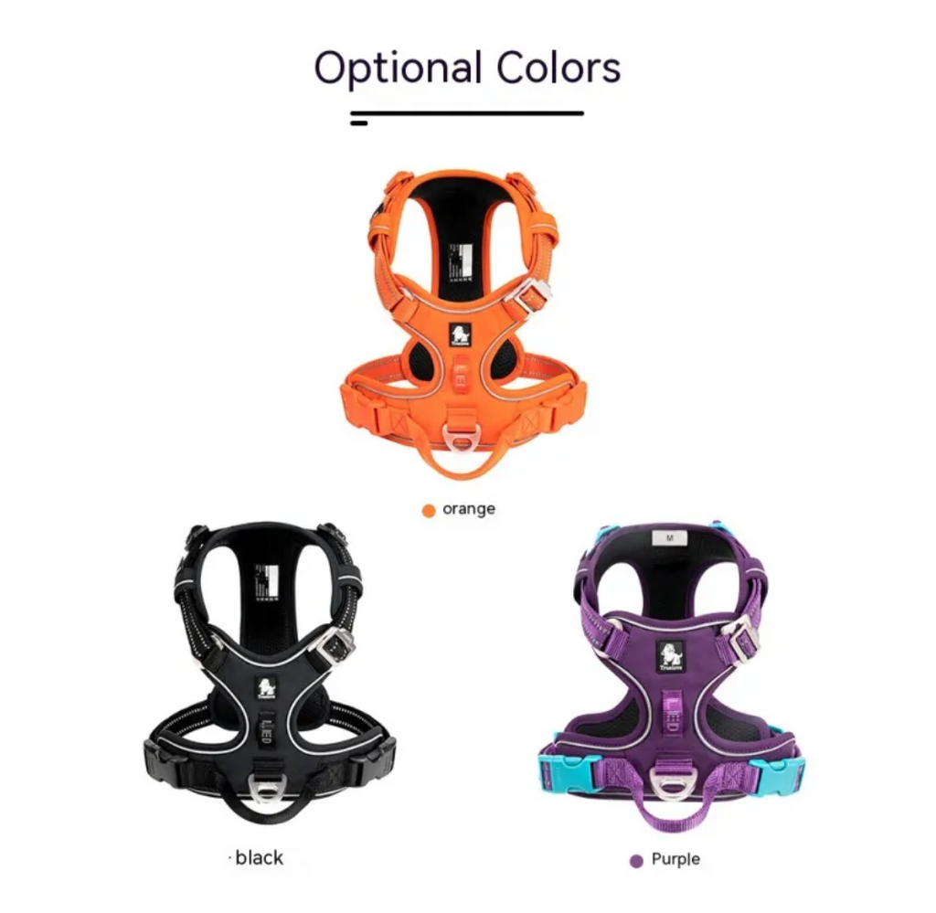 Reflective No-Pull Dog Harness — Adjustable Padded Vest