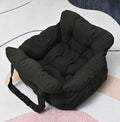 Dog Car Seat Bed — Padded Booster with Safety Tether