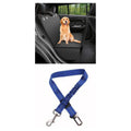 Dog Car Seat Cover — Waterproof Hammock with Mesh Window & Pocket