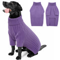 Cable-Knit Turtleneck Dog Sweater — Christmas