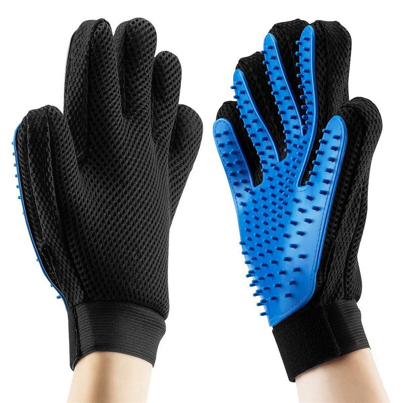 Silicone Pet Bath Brush Glove — Shampoo Scrubber & Deshedding Mitt