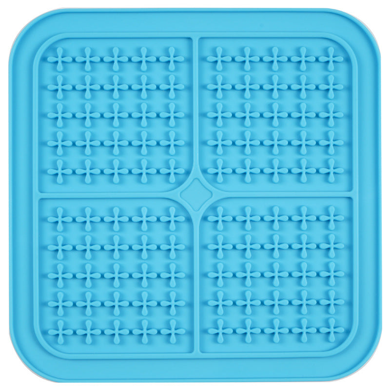 Silicone Slow Feeding Lick Mat — Non-Slip Calming Pad for Pets