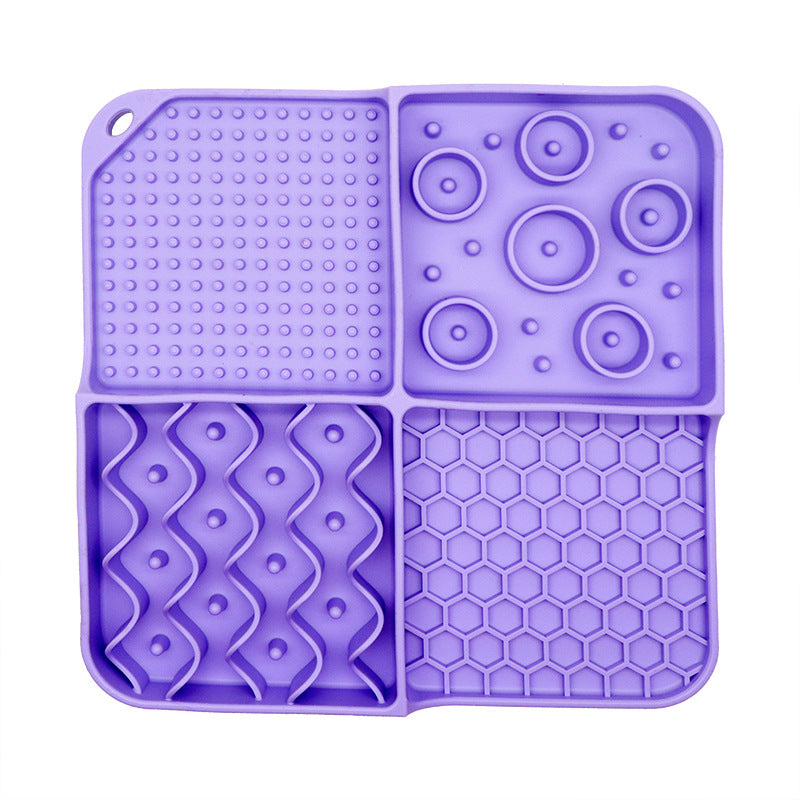 Multi-Function Pet Lick Mat & Bowl — Bath Distraction & Slow Feeder