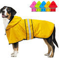 Reflective Hooded Dog Raincoat — Waterproof