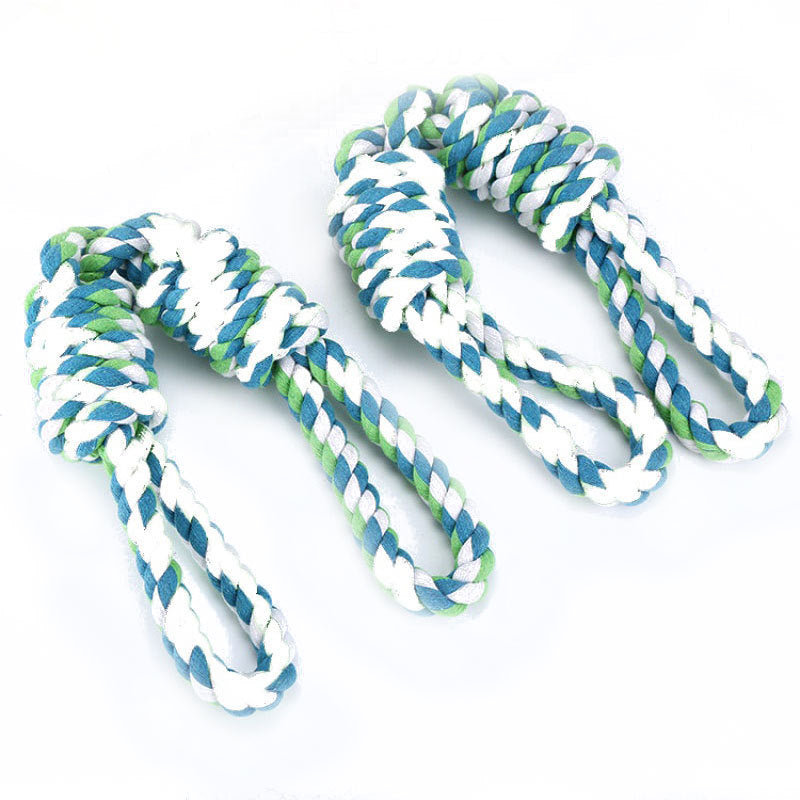 Dog Tug Rope Toy with Dual Handles — Heavy-Duty Tug of War Rope