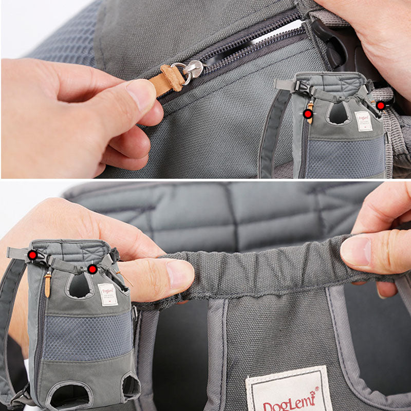Mesh Dog Backpack Carrier — Breathable Travel & Hiking Pack