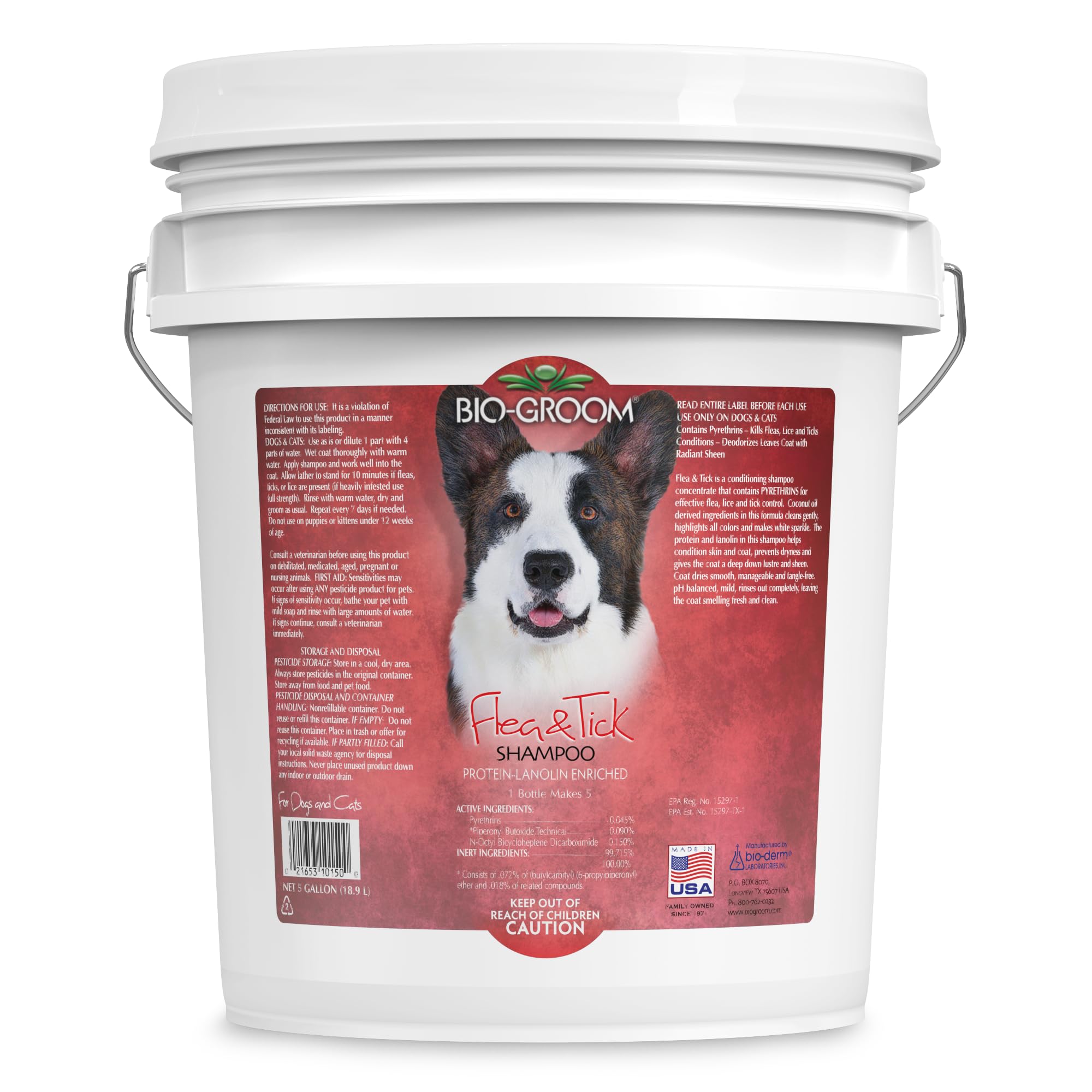 Bio-Groom Flea & Tick Shampoo — 5 Gallons