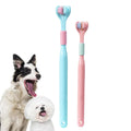 Three-Sided Dog Toothbrush Kit — 2 Sizes