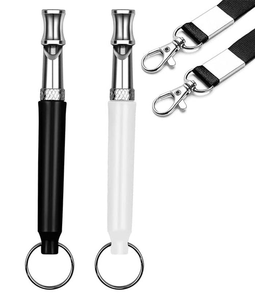 Adjustable Ultrasonic Dog Whistle — Silent Bark Control, 2-Pack