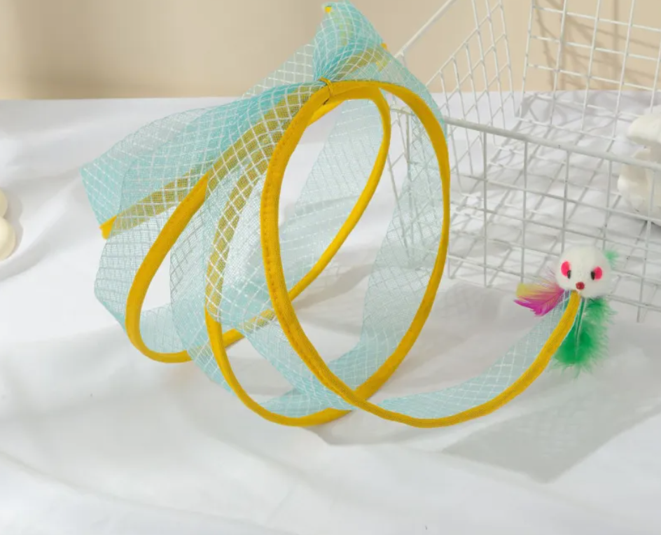 Interactive Cat Tunnel with Feather Toy — Collapsible Play Tube
