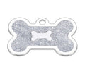 Engraved Pet ID Tag — Double-Sided Bone Tag in Zinc Alloy
