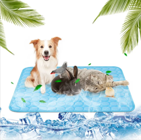 Pet Cooling Mat — Pressure-Activated Gel Pad for Hot Days