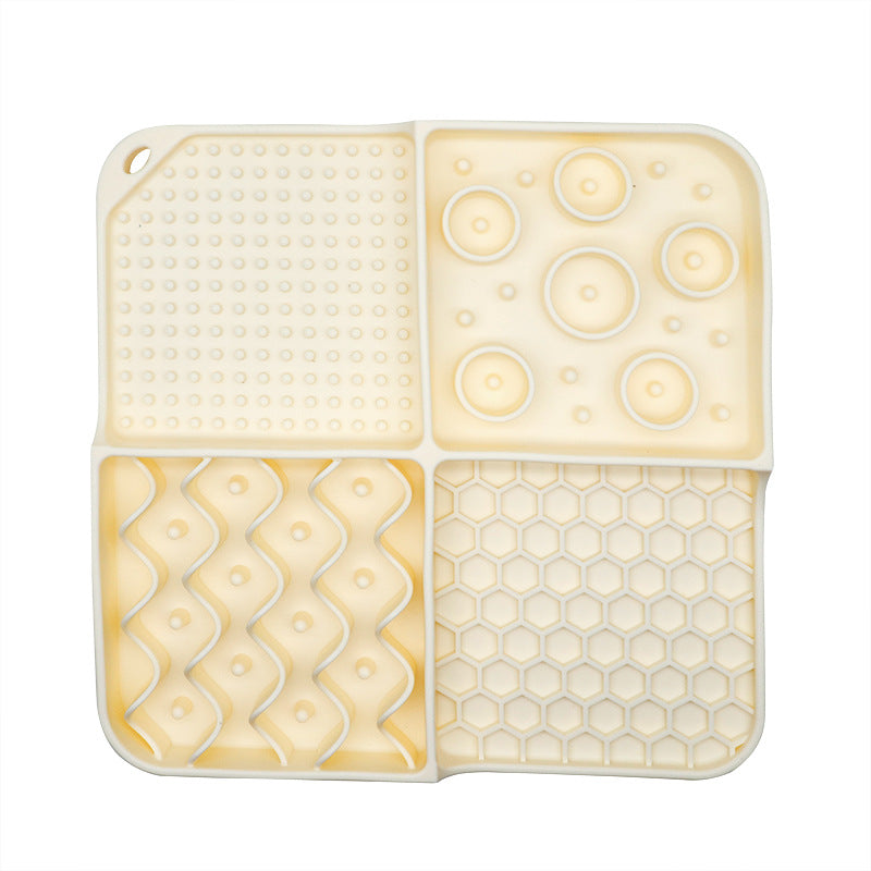Multi-Function Pet Lick Mat & Bowl — Bath Distraction & Slow Feeder