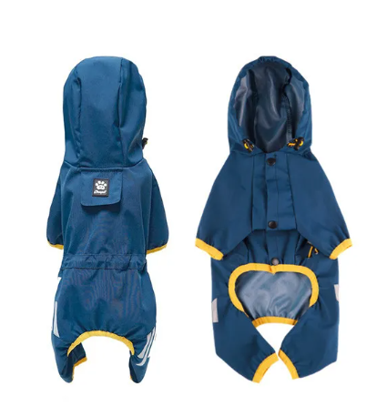 All-Weather Dog Raincoat — Waterproof Hooded Rain Jacket