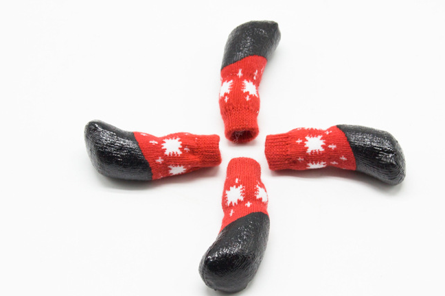 Waterproof Dog Boots — Non-Slip Snow & Rain Socks, 4-Pack