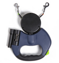 Retractable Dog Leash with LED Light — Reflective Night-Walk Lead