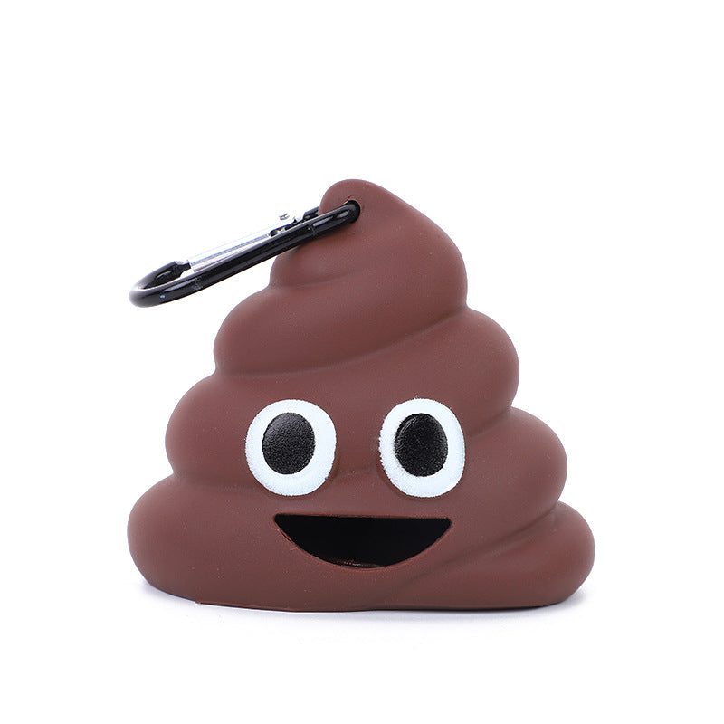 Dog Poop Bag Dispenser — Leash-Clip Holder with Degradable Bags
