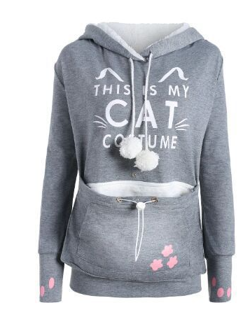 Pet Hoodie with Kangaroo Pocket — Soft Fleece Sweatshirt for Cats & Dogs