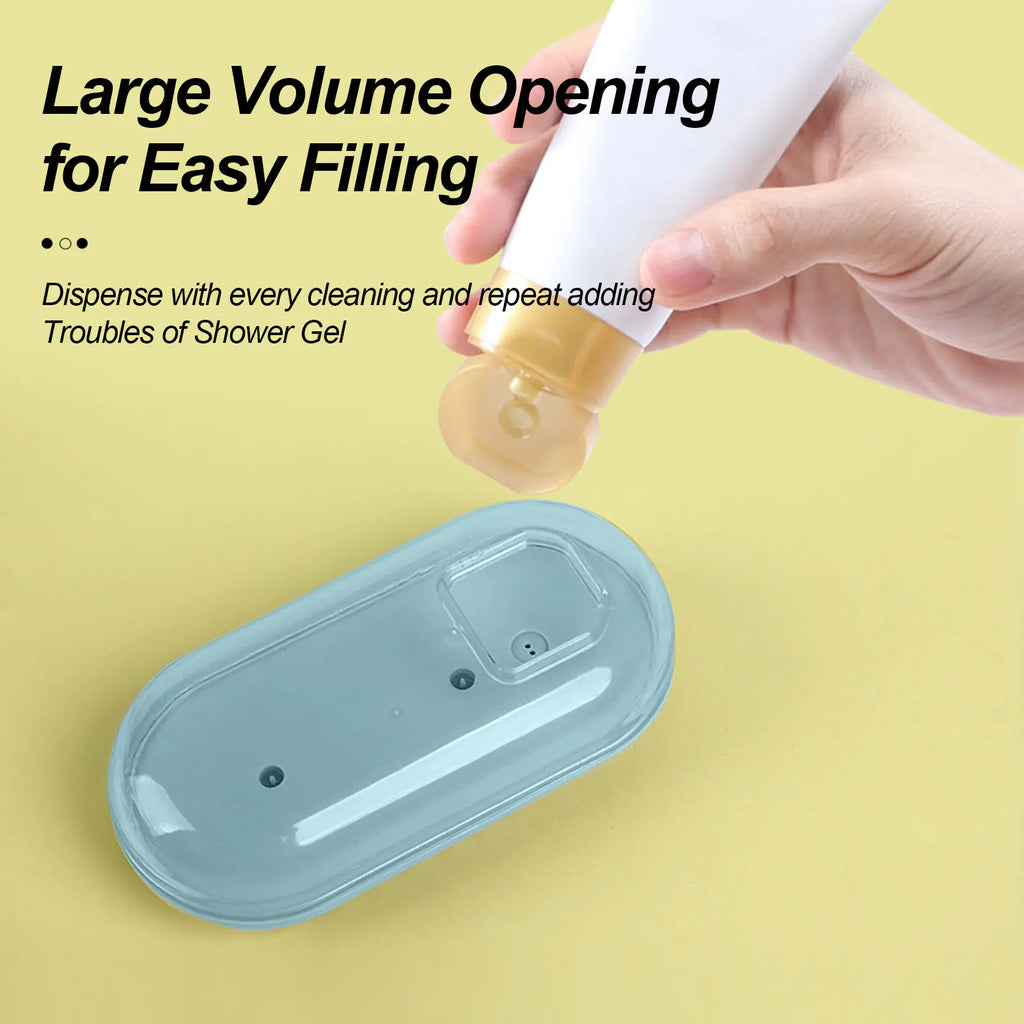 Shampoo-Dispensing Bath Brush