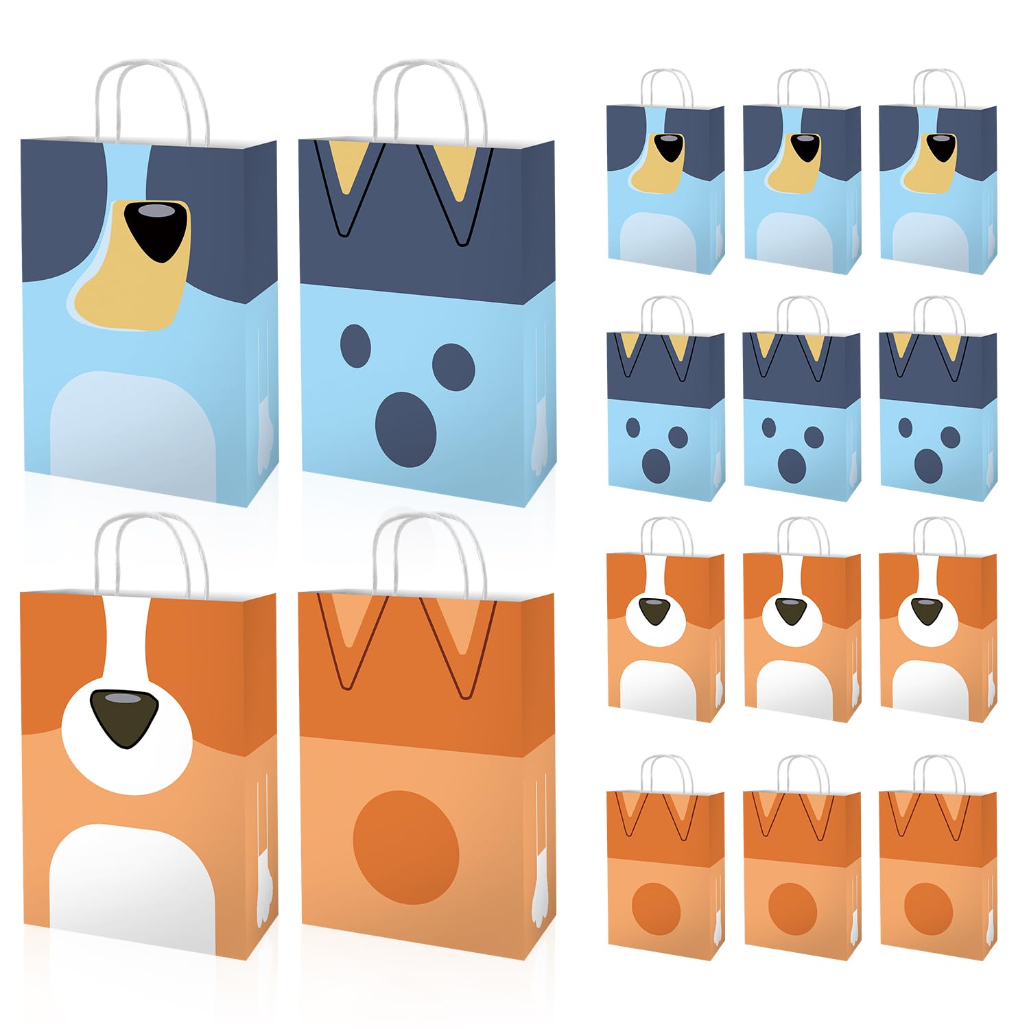 Dog Birthday Party Gift Bags — 12-Pack