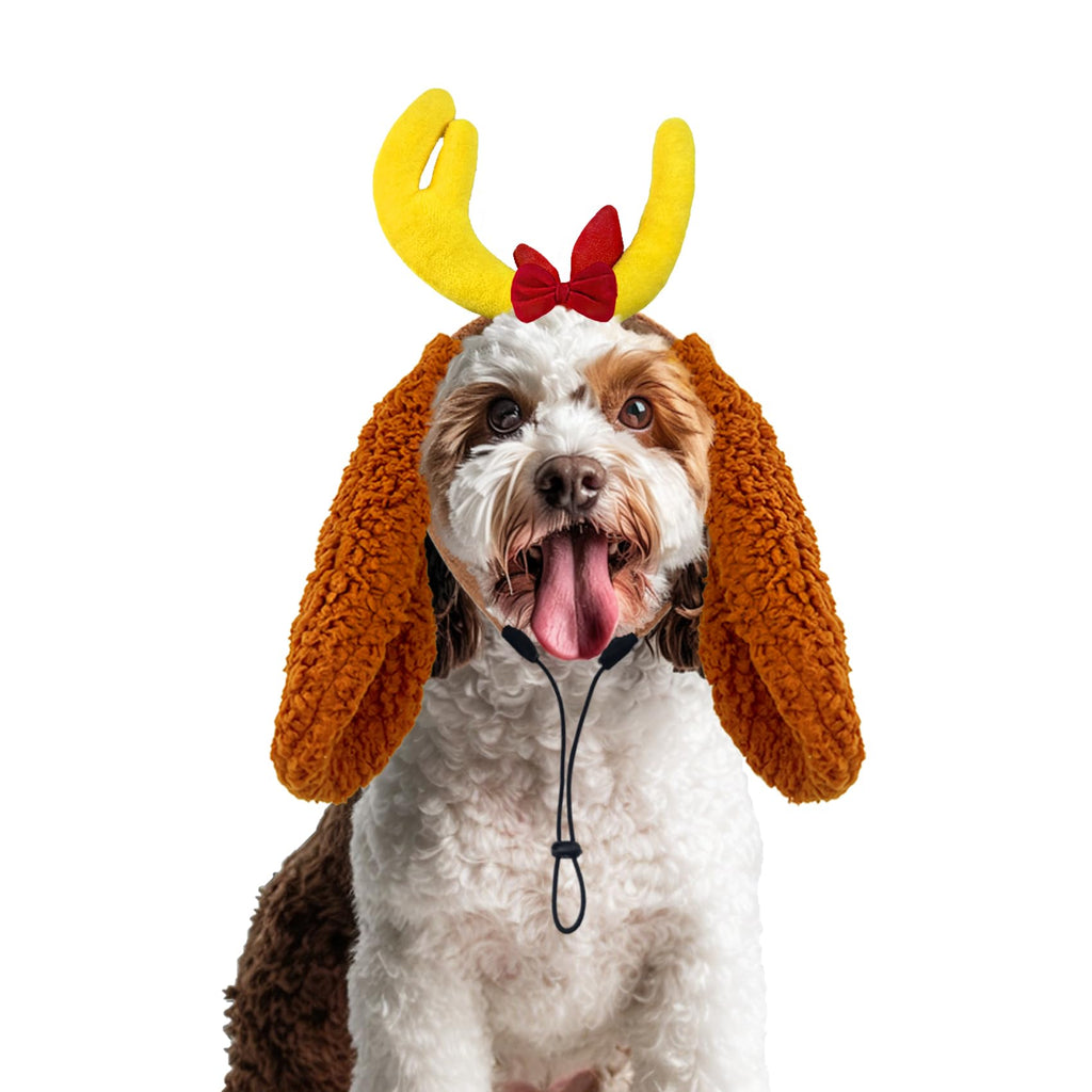 Reindeer Antler Dog Costume Headband