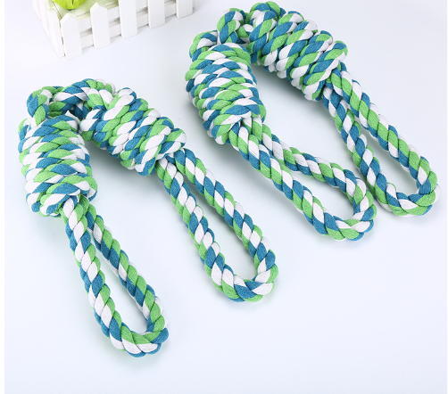 Dog Tug Rope Toy with Dual Handles — Heavy-Duty Tug of War Rope