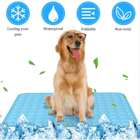 Pet Cooling Mat — Pressure-Activated Gel Pad for Hot Days