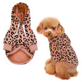 Leopard Hooded Dog Sweatshirt — Lightweight Hoodie