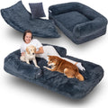 Human-Sized Dog Bed — Orthopedic Memory Foam, Washable