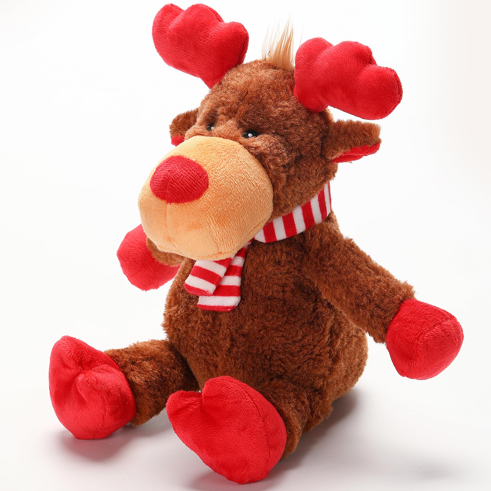 Christmas Reindeer Squeaky Plush Dog Toy — Crinkle