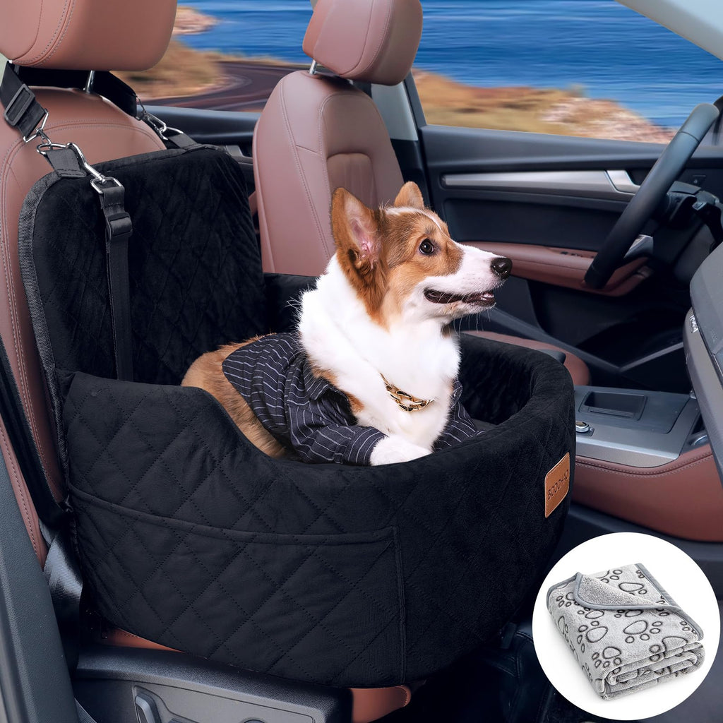 Dog Booster Car Seat — Memory Foam, Up to 35 lb