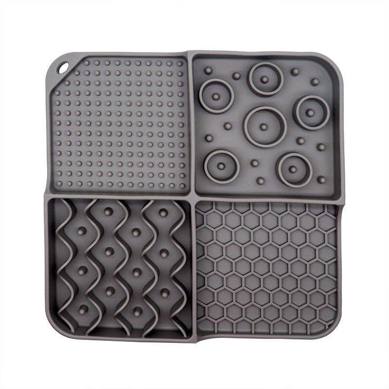 Multi-Function Pet Lick Mat & Bowl — Bath Distraction & Slow Feeder
