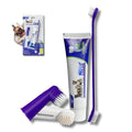 Dog Dental Care Kit — Toothpaste, Brush & Finger Brush