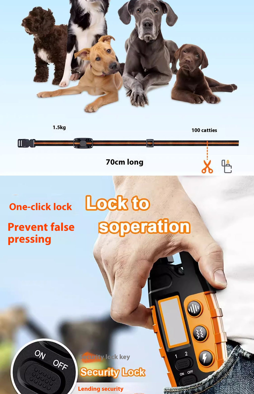 Remote Dog Training Collar — Waterproof Vibration & Tone Trainer