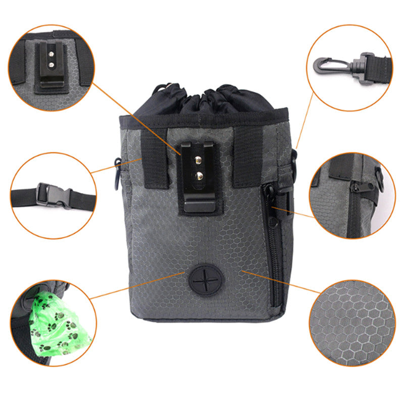Dog Training Treat Pouch — Hands-Free Waist Bag with Clip