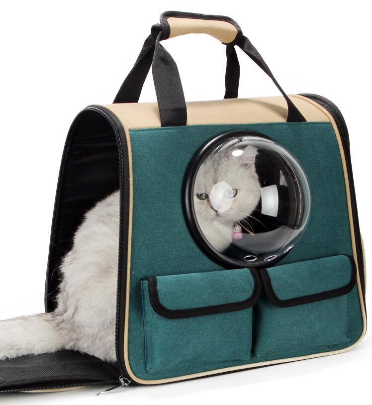Space Capsule Pet Backpack — Bubble Window Carrier for Cats & Small Dogs