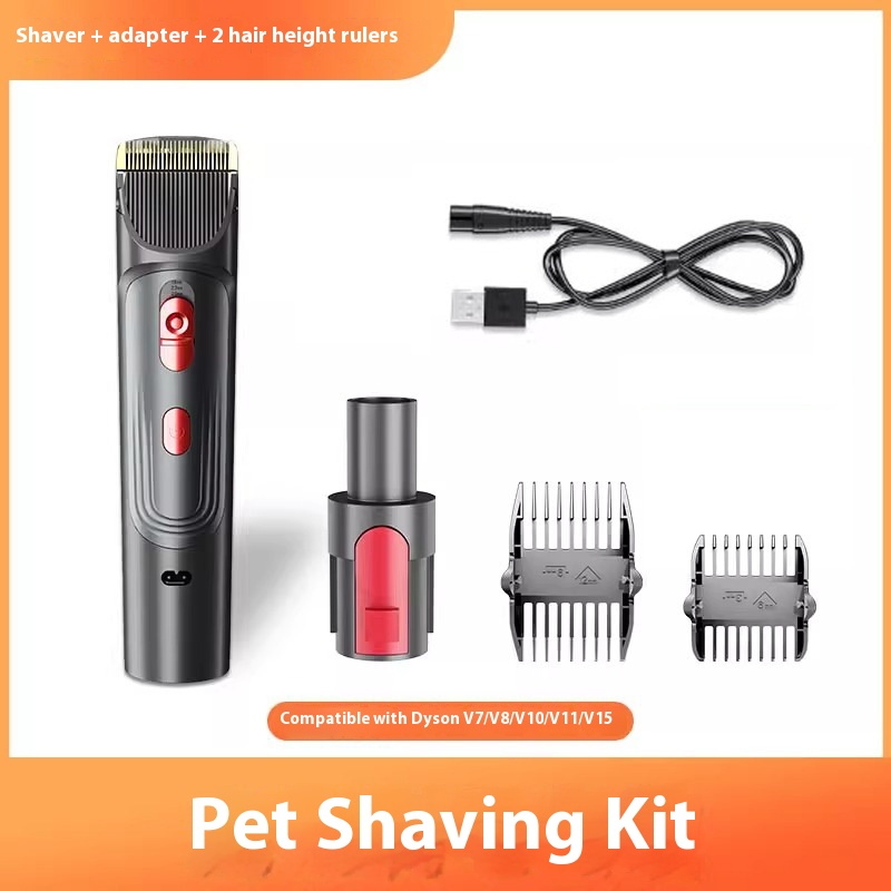 Grooming Vacuum Brush Kit — Suction Deshedding System