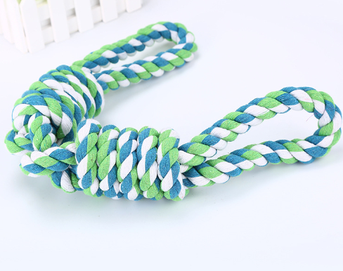 Dog Tug Rope Toy with Dual Handles — Heavy-Duty Tug of War Rope