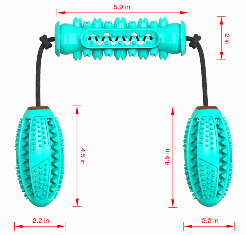 Dog Chew Rope Toy Set — 3-Pack Tug & Dental Chews