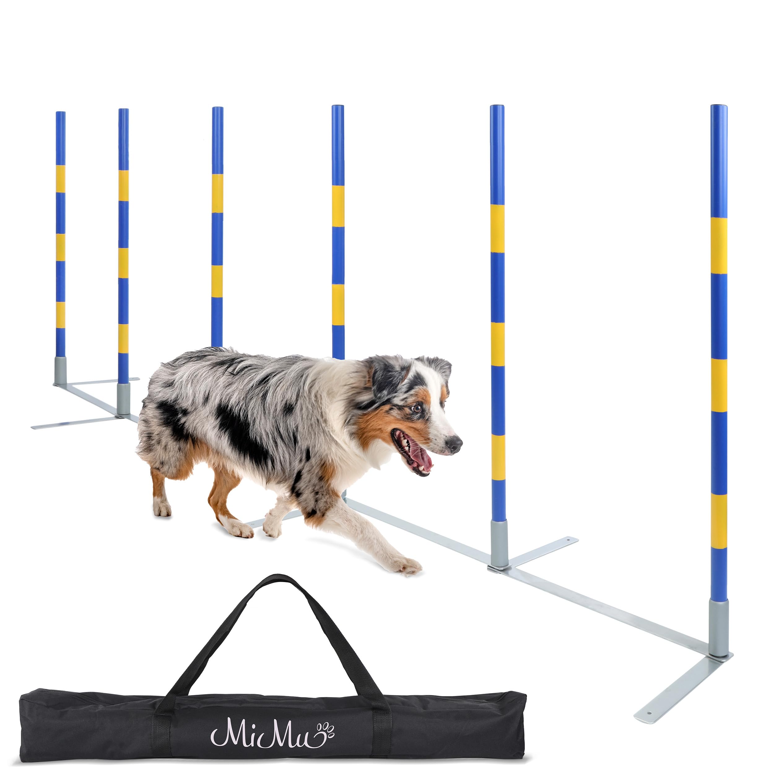 Dog Agility Weave Poles — Competition Training Set