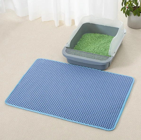 EVA Anti-Splash Cat Litter Mat — Honeycomb Litter Trapper