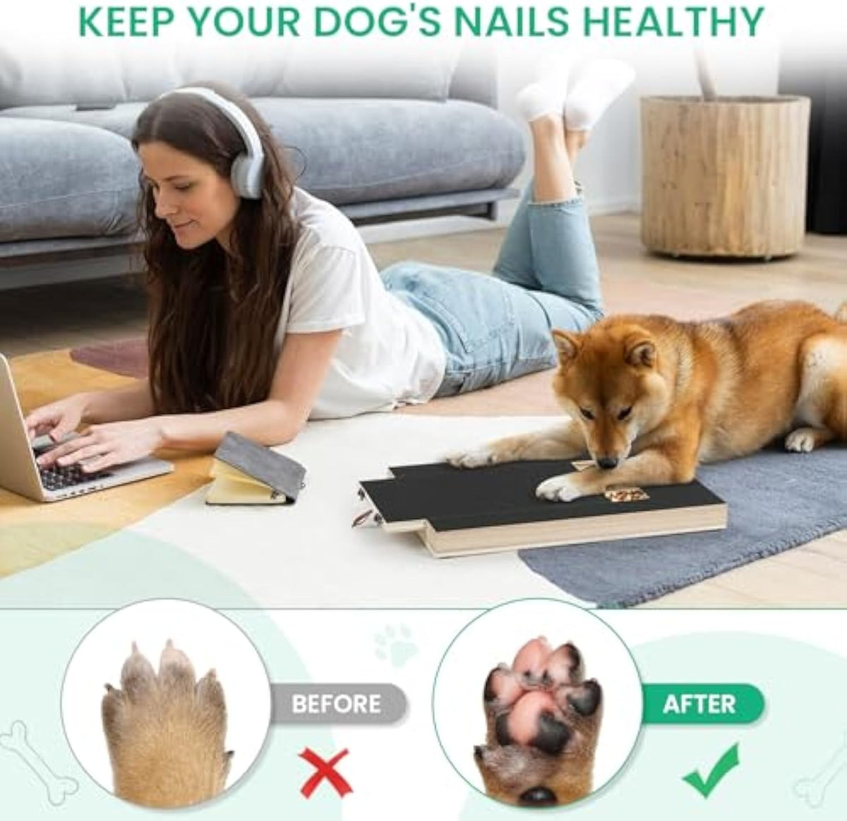 Nail Grinder Scratch Board — Self-Serve Nail File with Treat Box