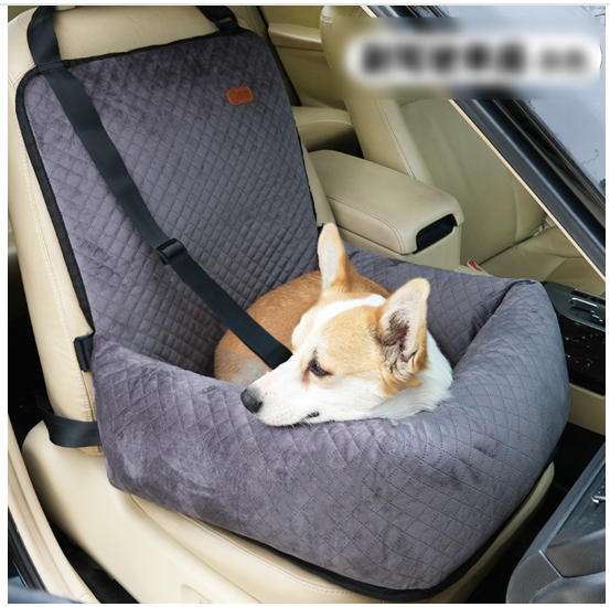 Dog Booster Car Seat — Washable Travel Seat with Safety Tether