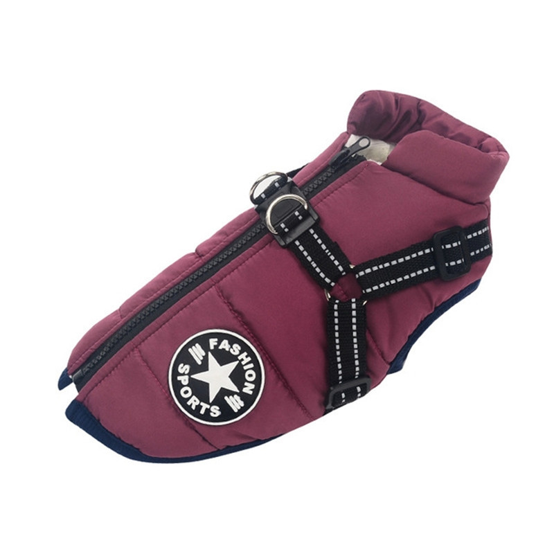 Large Dog Winter Coat — Warm Waterproof Snow Jacket