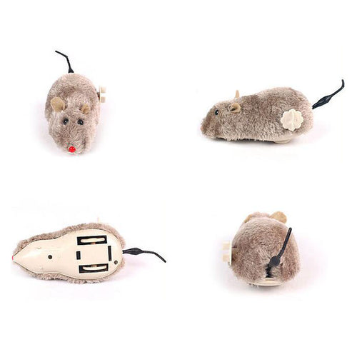 Cat Teaser Wand & Mouse Toy Set — Handmade Feather Play Kit
