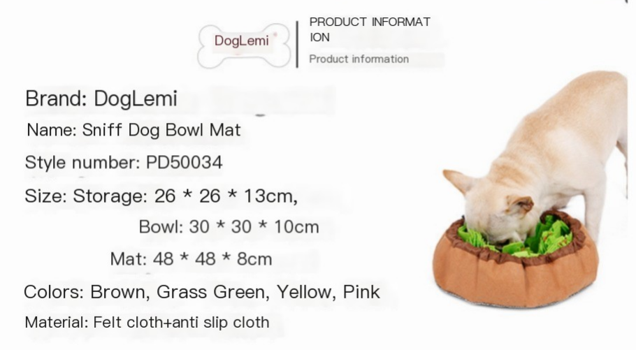 Dog Snuffle Mat with Anti-Choke Bowl — 2-in-1 Slow Feeding Set